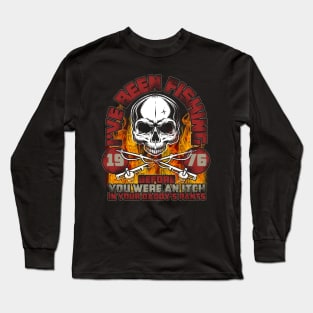 Born in 1976 and Loves to Fish Unique Fisherman's Long Sleeve T-Shirt